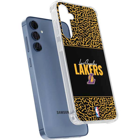 NBA Los Angeles Lakers Elephant Print Galaxy S24 Clear Case