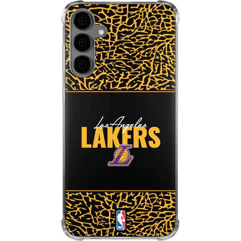 NBA Los Angeles Lakers Elephant Print Galaxy S24 Plus Clear Case