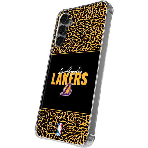 NBA Los Angeles Lakers Elephant Print Galaxy S24 Plus Clear Case