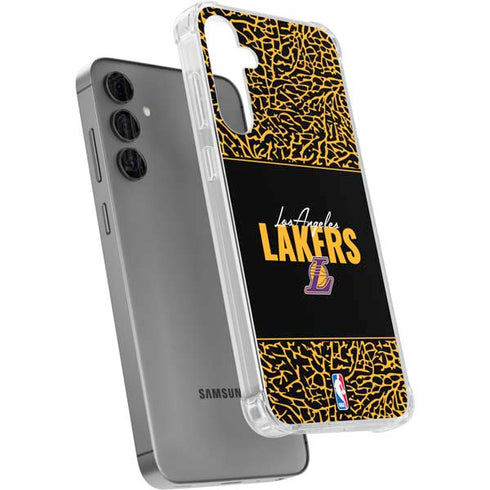 NBA Los Angeles Lakers Elephant Print Galaxy S24 Plus Clear Case