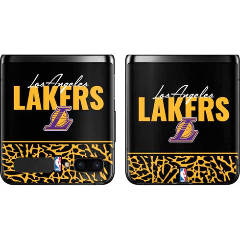 NBA Los Angeles Lakers Elephant Print Galaxy Z Flip Skin