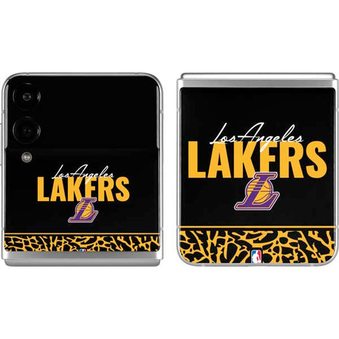 NBA Los Angeles Lakers Elephant Print Galaxy Z Flip4 5G Skin