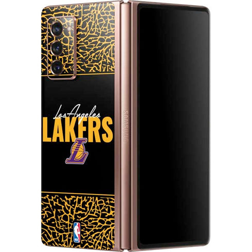 NBA Los Angeles Lakers Elephant Print Galaxy Z Fold2 5G Skin