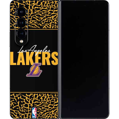 NBA Los Angeles Lakers Elephant Print Galaxy Z Fold4 5G Skin
