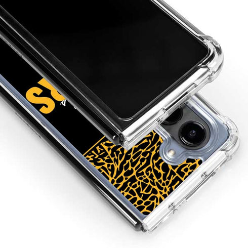 NBA Los Angeles Lakers Elephant Print Galaxy Z Fold5 5G Clear Case