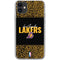 NBA Los Angeles Lakers Elephant Print iPhone 11 Clear Case