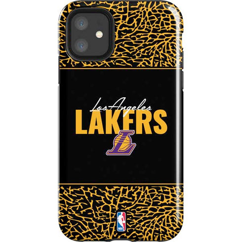 NBA Los Angeles Lakers Elephant Print iPhone 11 Impact Case