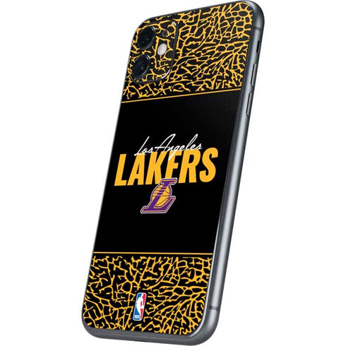 NBA Los Angeles Lakers Elephant Print iPhone 11 Skin