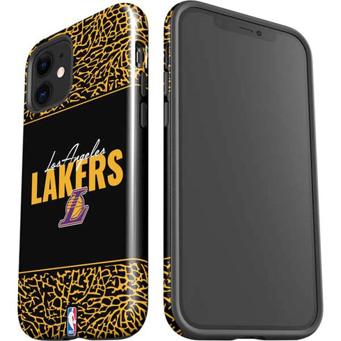 NBA Los Angeles Lakers Elephant Print iPhone 12 Impact Case