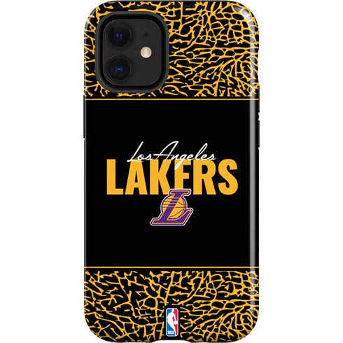 NBA Los Angeles Lakers Elephant Print iPhone 12 Mini Impact Case