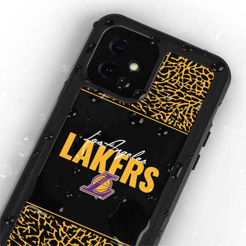 NBA Los Angeles Lakers Elephant Print iPhone 12 Mini Waterproof Case