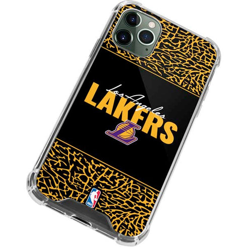 NBA Los Angeles Lakers Elephant Print iPhone 12 Pro Clear Case