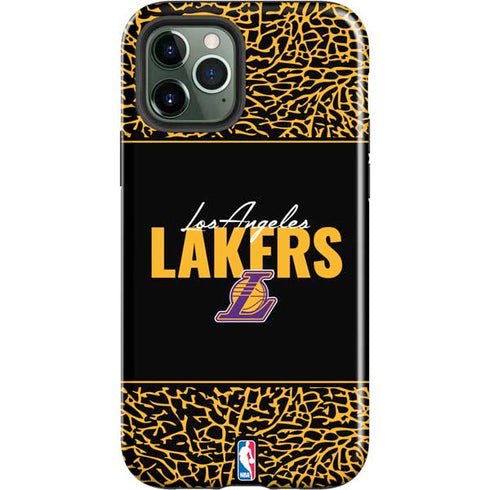 NBA Los Angeles Lakers Elephant Print iPhone 12 Pro Impact Case