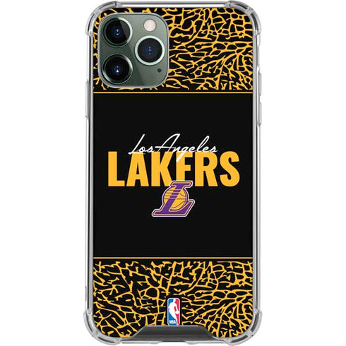 NBA Los Angeles Lakers Elephant Print iPhone 12 Pro Max Clear Case