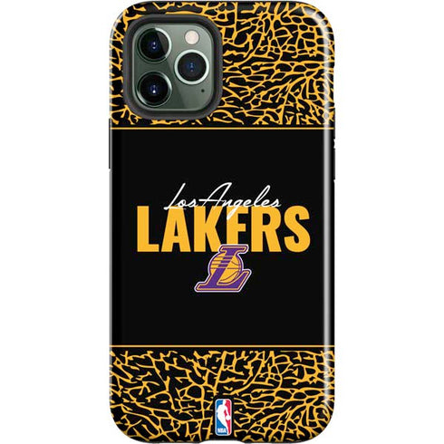 NBA Los Angeles Lakers Elephant Print iPhone 12 Pro Max Impact Case