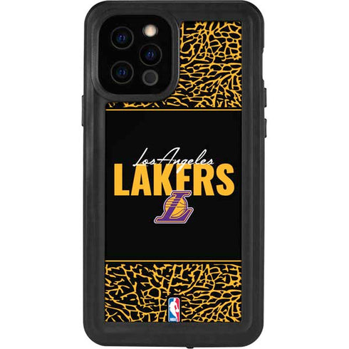 NBA Los Angeles Lakers Elephant Print iPhone 12 Pro Waterproof Case