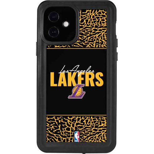 NBA Los Angeles Lakers Elephant Print iPhone 12 Waterproof Case