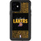 NBA Los Angeles Lakers Elephant Print iPhone 12 Waterproof Case