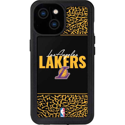 NBA Los Angeles Lakers Elephant Print iPhone 13 Mini Waterproof Case