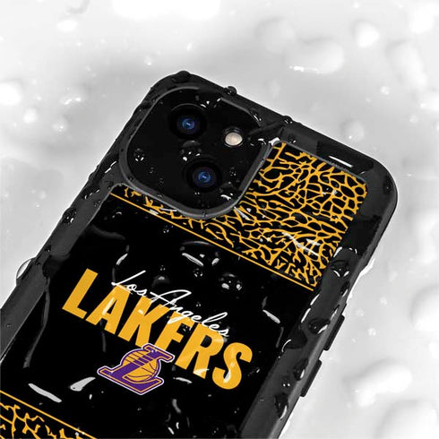 NBA Los Angeles Lakers Elephant Print iPhone 13 Mini Waterproof Case