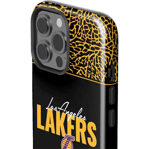 NBA Los Angeles Lakers Elephant Print iPhone 13 Pro Max Impact Case