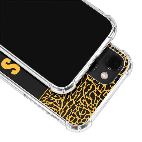 NBA Los Angeles Lakers Elephant Print iPhone 14 Clear Case