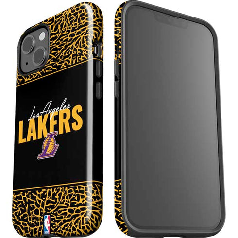 NBA Los Angeles Lakers Elephant Print iPhone 15 Plus Impact Case