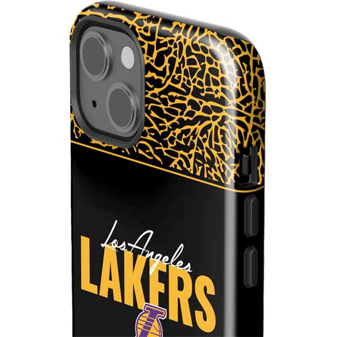 NBA Los Angeles Lakers Elephant Print iPhone 14 Impact Case