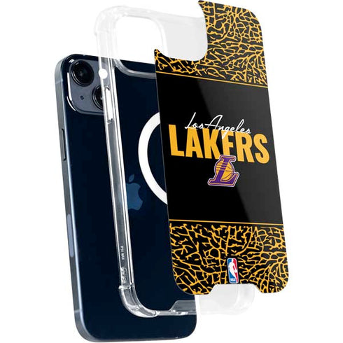 NBA Los Angeles Lakers Elephant Print iPhone 14 Plus MagSafe Case