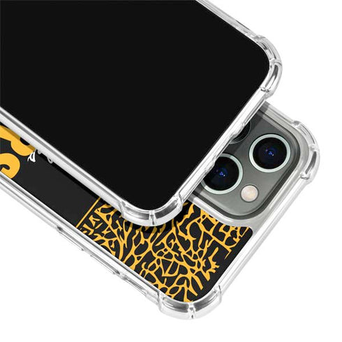 NBA Los Angeles Lakers Elephant Print iPhone 14 Pro Clear Case