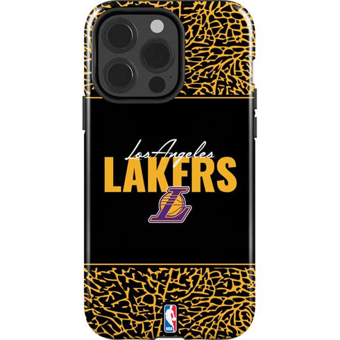 NBA Los Angeles Lakers Elephant Print iPhone 15 Pro Impact Case