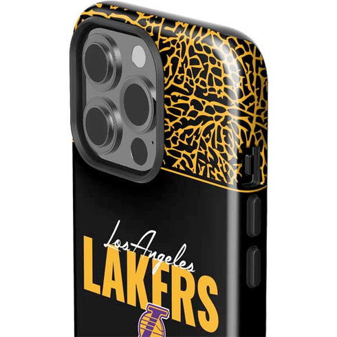 NBA Los Angeles Lakers Elephant Print iPhone 15 Pro Impact Case
