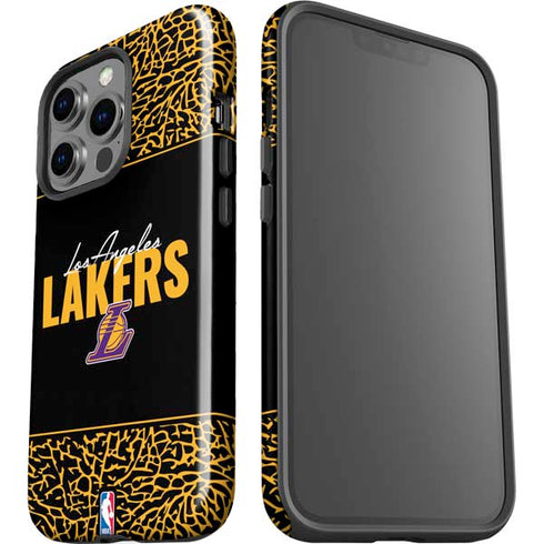 NBA Los Angeles Lakers Elephant Print iPhone 15 Pro Impact Case