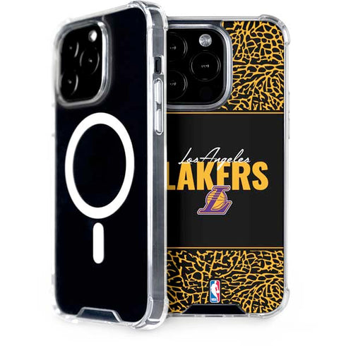 NBA Los Angeles Lakers Elephant Print iPhone 14 Pro MagSafe Case