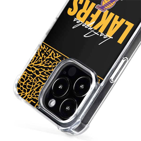 NBA Los Angeles Lakers Elephant Print iPhone 15 Pro MagSafe Case