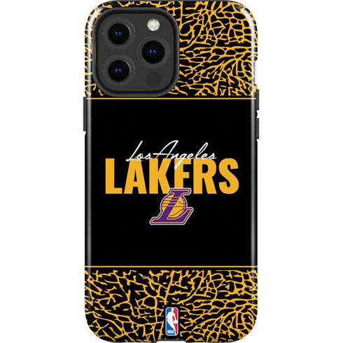 NBA Los Angeles Lakers Elephant Print iPhone 15 Pro Max Impact Case