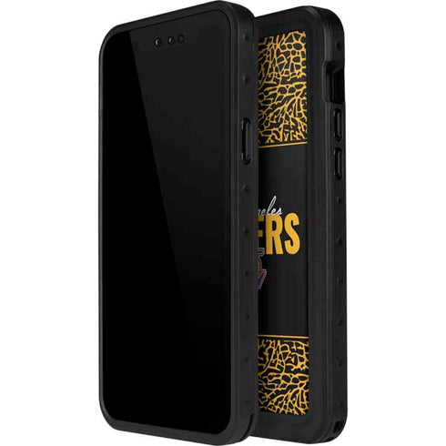 NBA Los Angeles Lakers Elephant Print iPhone 14 Pro Max Waterproof Case