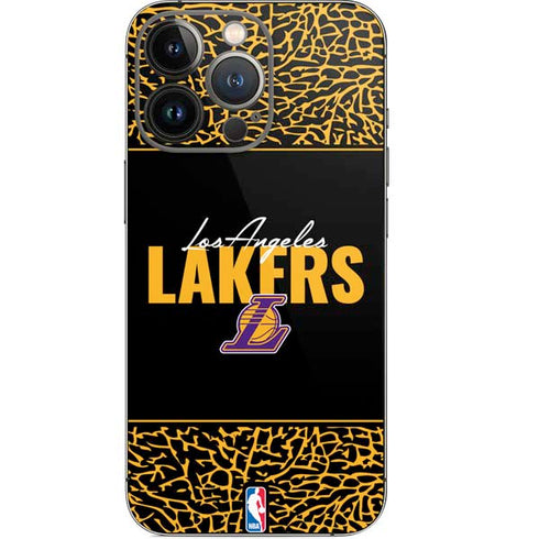 NBA Los Angeles Lakers Elephant Print iPhone 14 Pro Skin