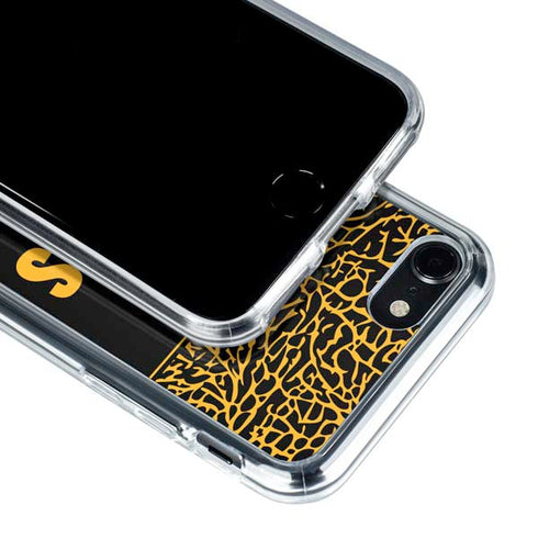 NBA Los Angeles Lakers Elephant Print iPhone SE (2nd & 3rd Gen) Clear Case