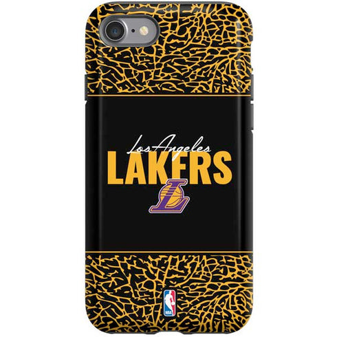 NBA Los Angeles Lakers Elephant Print iPhone SE (2nd & 3rd Gen) Pro Case