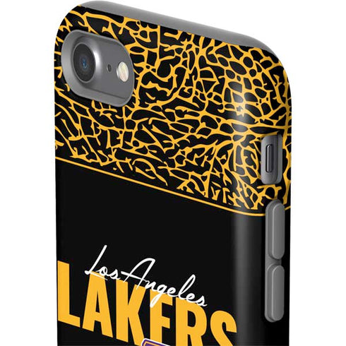 NBA Los Angeles Lakers Elephant Print iPhone SE (2nd & 3rd Gen) Pro Case