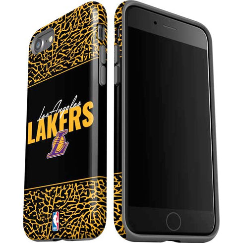 NBA Los Angeles Lakers Elephant Print iPhone SE (2nd & 3rd Gen) Pro Case