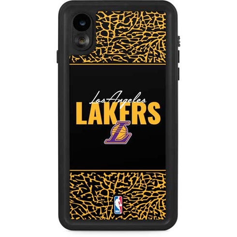 NBA Los Angeles Lakers Elephant Print iPhone XR Waterproof Case