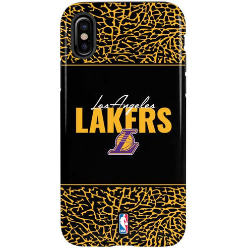 NBA Los Angeles Lakers Elephant Print iPhone XS Pro Case