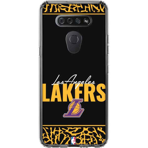 NBA Los Angeles Lakers Elephant Print LG K51/Q51 Clear Case