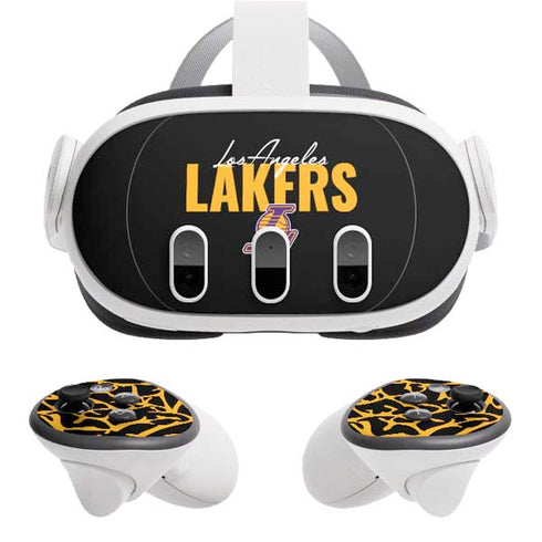 NBA Los Angeles Lakers Elephant Print Meta Quest 3 Skin