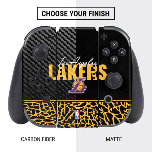 NBA Los Angeles Lakers Elephant Print Nintendo Switch Bundle Skin