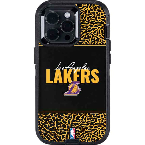 NBA Los Angeles Lakers Elephant Print Otterbox Defender iPhone Skin