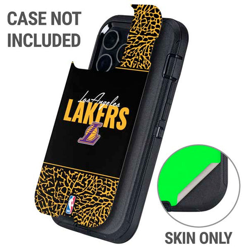 NBA Los Angeles Lakers Elephant Print Otterbox Defender iPhone Skin