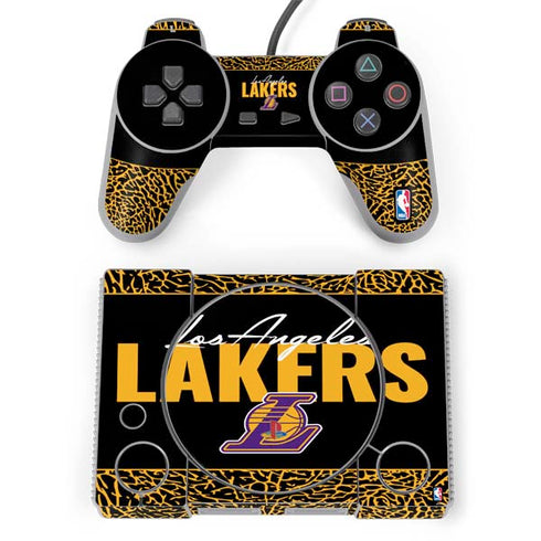 NBA Los Angeles Lakers Elephant Print PlayStation Classic Bundle Skin